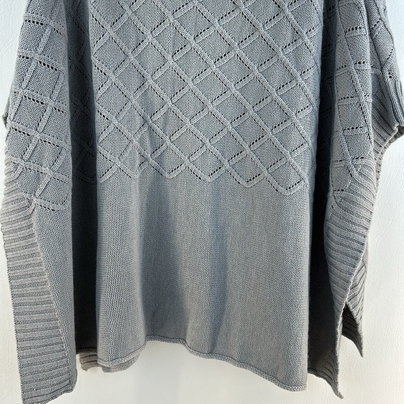 Madison 88 Cowl Neck Poncho Knit Sweater - Picture 4 of 10